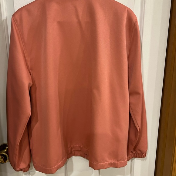 Alfred Dunner Pink Bomber Jacket with Embroidered Design casual but sharp - Picture 2 of 5